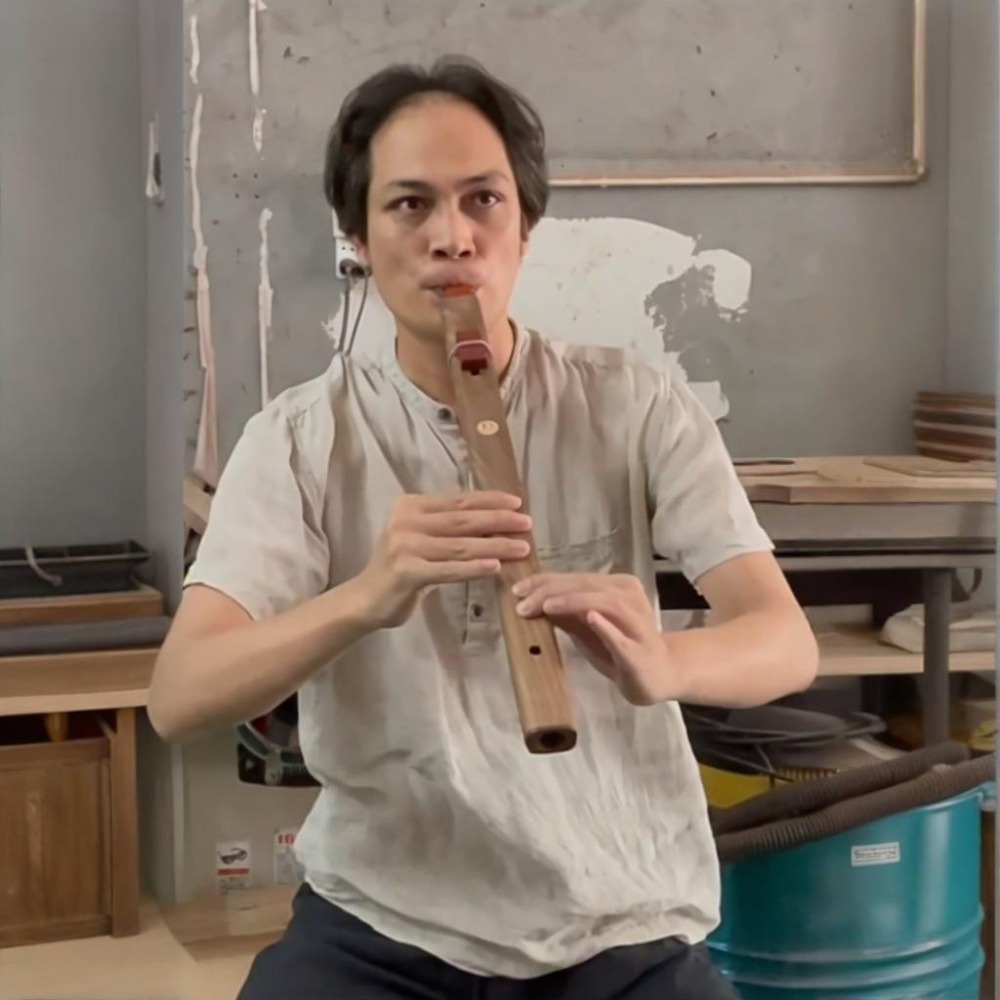Musical Instrument Indian - B/C/D/E/F Tone Wooden Vertical Flute Portable