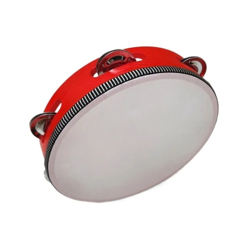 Musical Instrument Tambourine - 4/6/8/10 Inch Hand Held Metal Jingles