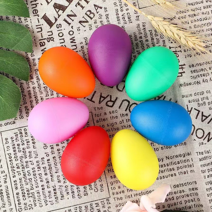 Musical Instruments Game - 2Pcs Egg Shakers Plastic Percussion Musical