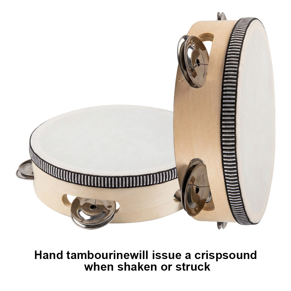 Musical Instrument Tambourine - 6inch Hand Held Drum Tambourine Drum