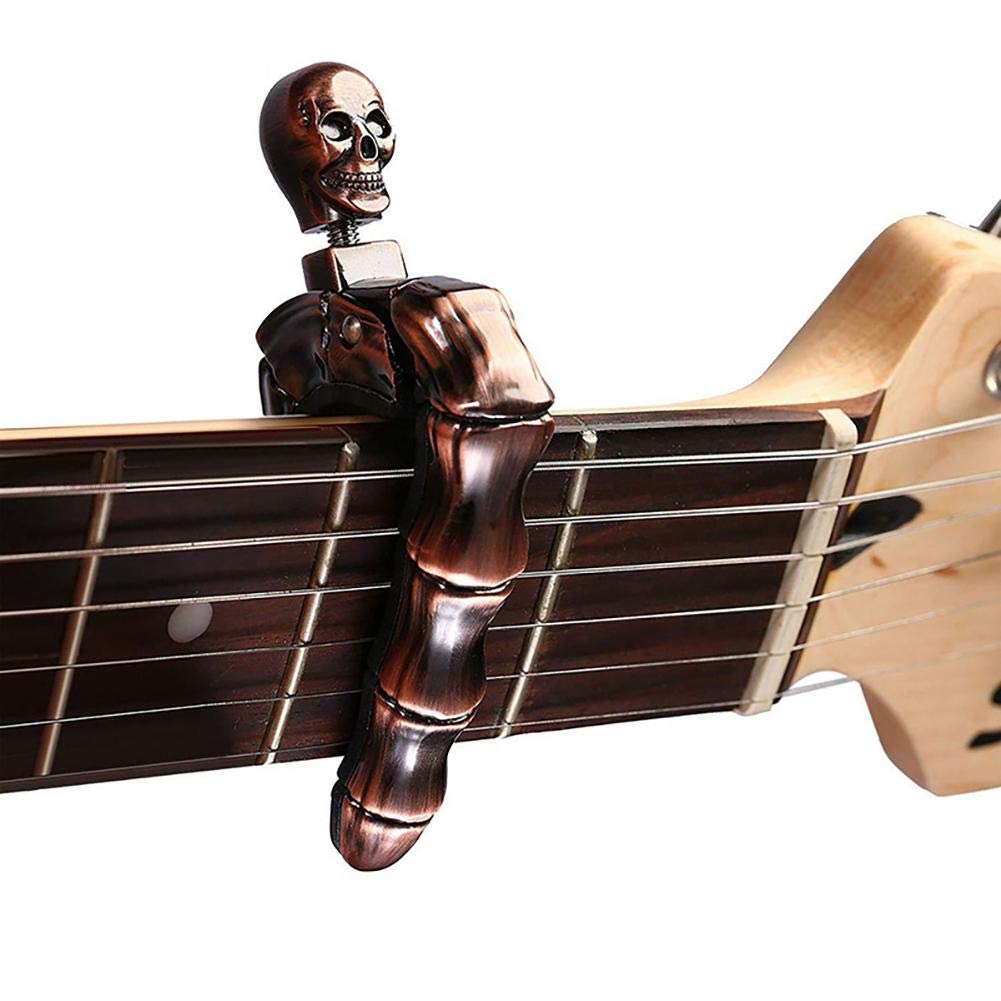 Guitar Capo Skull Capo for Aco - Acoustic Guitar Dreadnought ulasan dan harga