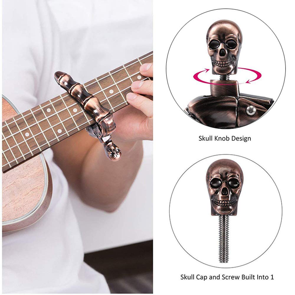 Guitar Capo Skull Capo for Aco - Acoustic Guitar Dreadnought ulasan dan harga