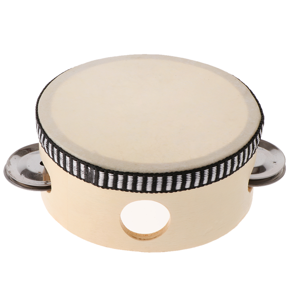 Wooden Musical Tambourine Beat - Musical Instrument Tambourine ulasan dan harga