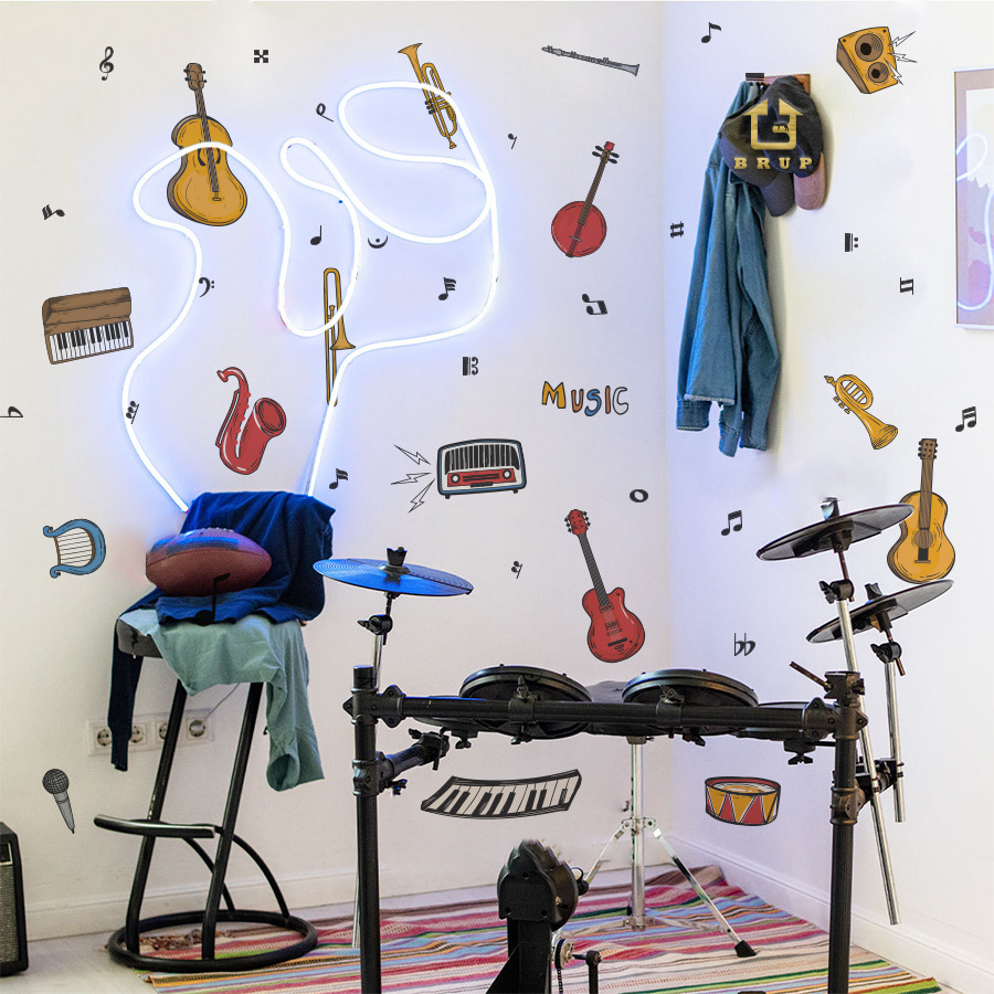 Musical Instruments Wall Stick - Musical Instrument Diy For Kids ulasan dan harga
