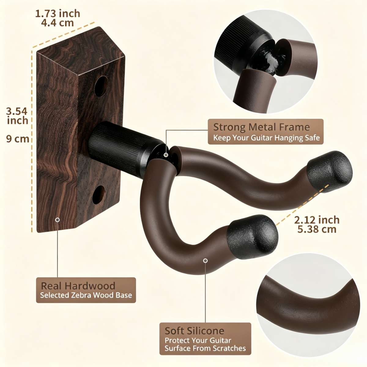 Miwayer Wood Guitar Wall Mount - Acoustic Guitar Dreadnought ulasan dan harga