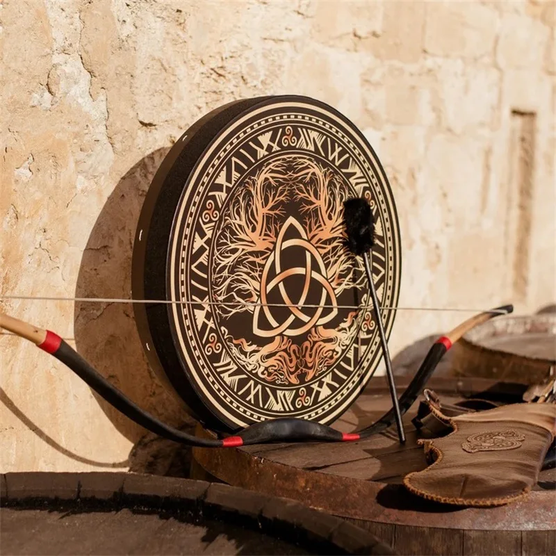 25CM Shaman Celtic Drum Vintag - Musical Instrument Tambourine ulasan dan harga