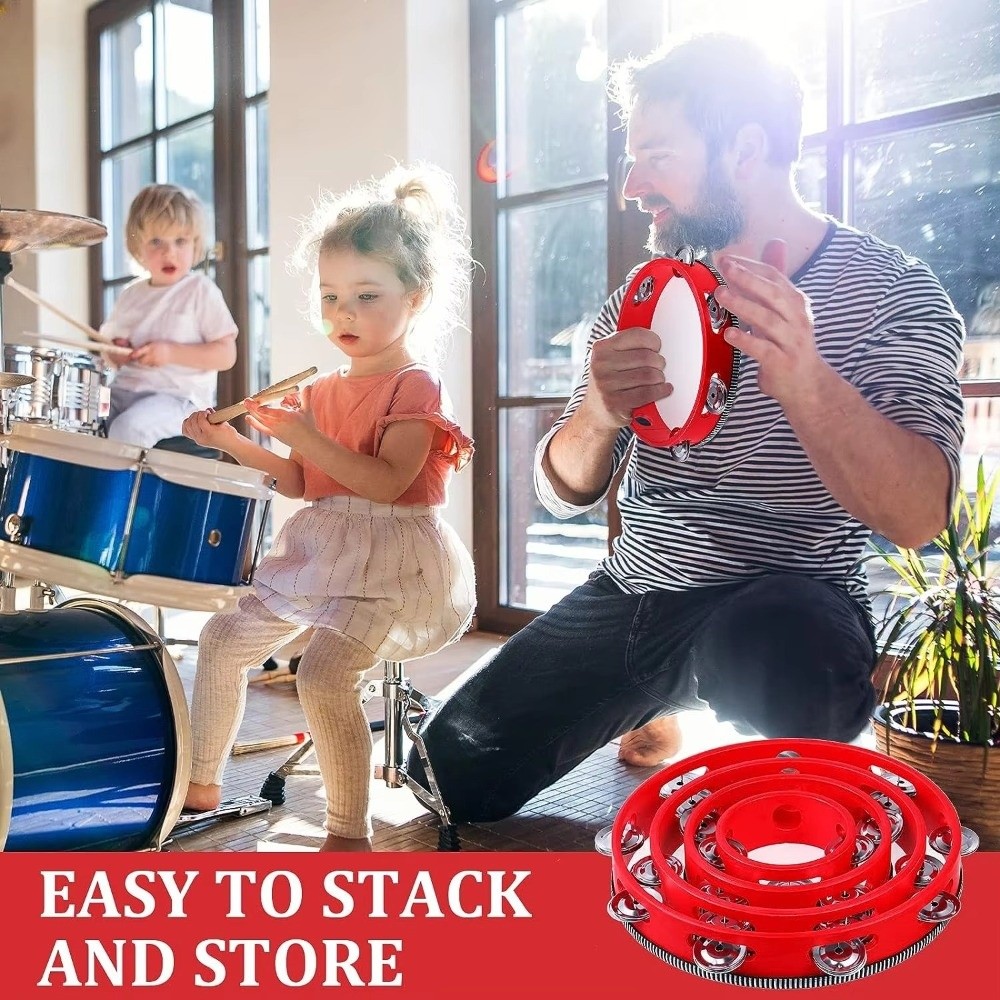 4/6/8/10 Inch Hand Held Drum M - Musical Instrument Tambourine ulasan dan harga