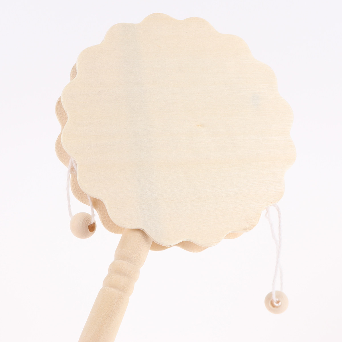 5Pcs A Drum Shaped Rattle Wood - Musical Instrument Diy For Kids ulasan dan harga