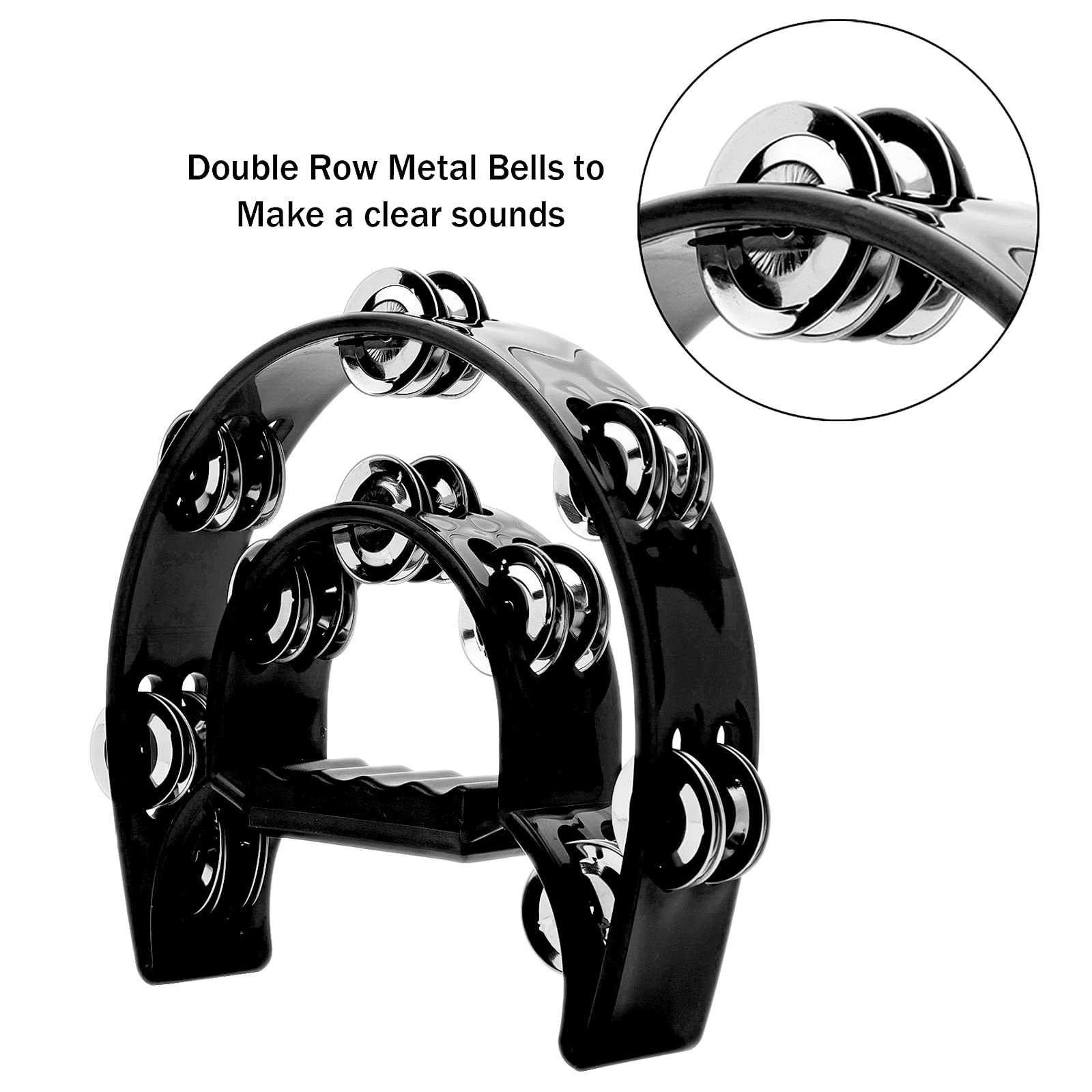 Tambourine Double Row Metal Ji - Musical Instrument Tambourine ulasan dan harga
