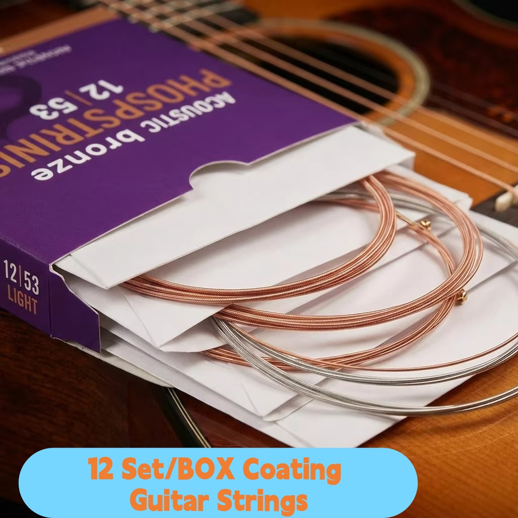 12 Set/BOX Brand Coating Elect - Acoustic Guitar Dreadnought ulasan dan harga