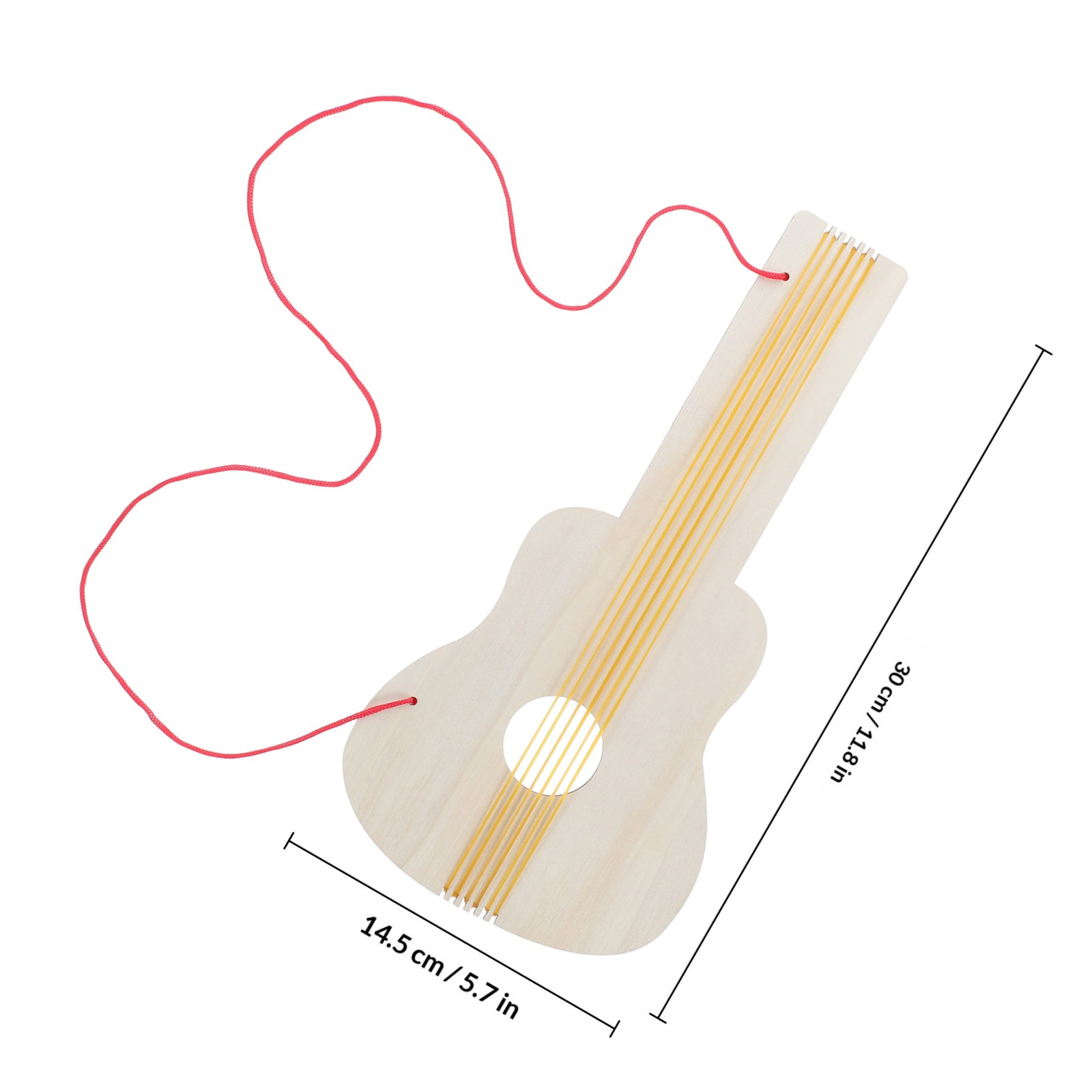 4Pcs Wooden Guitar Kids DIY Cr - Musical Instrument Diy For Kids ulasan dan harga