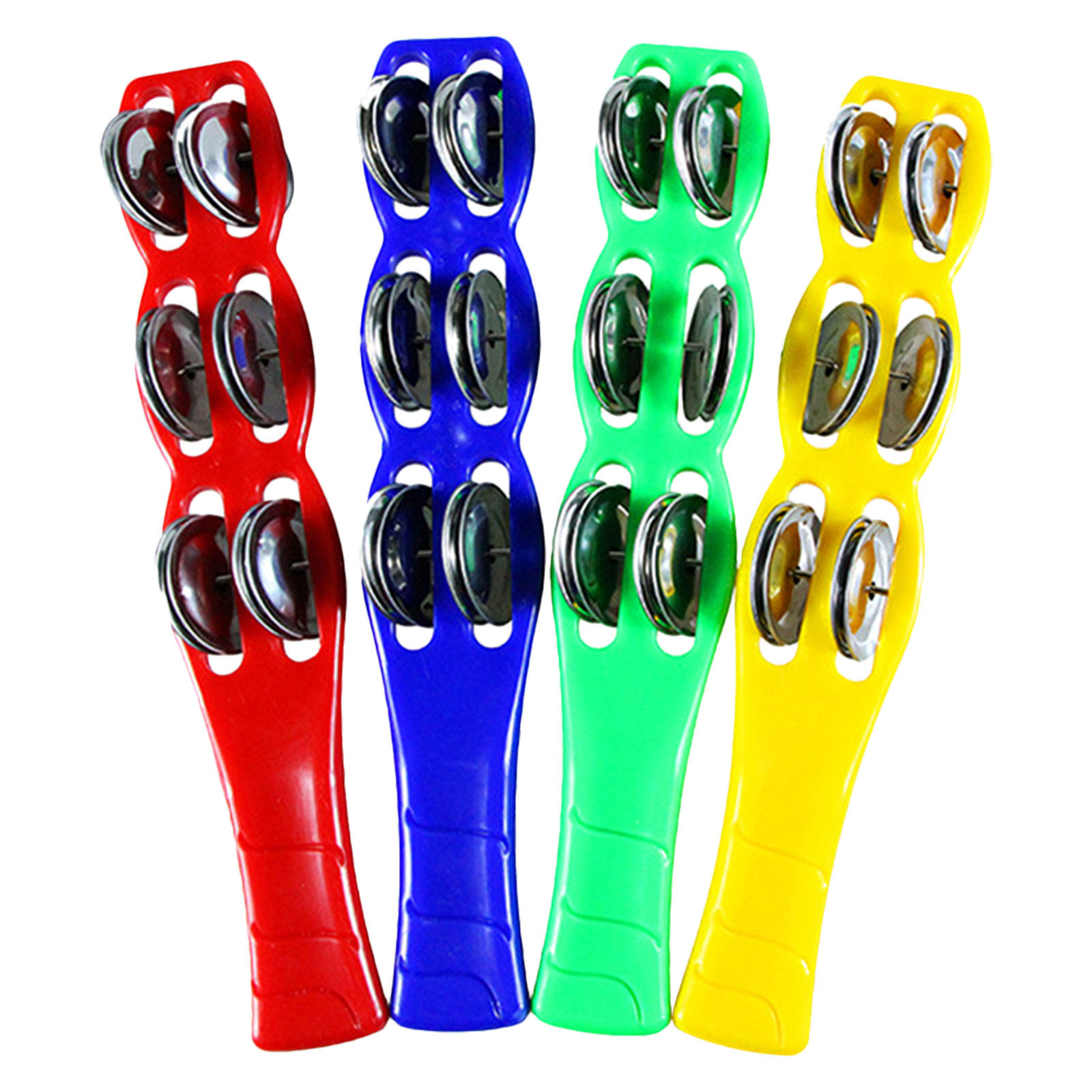 4Pcs Jingle Sticks Plastic Col - Musical Instrument Tambourine ulasan dan harga