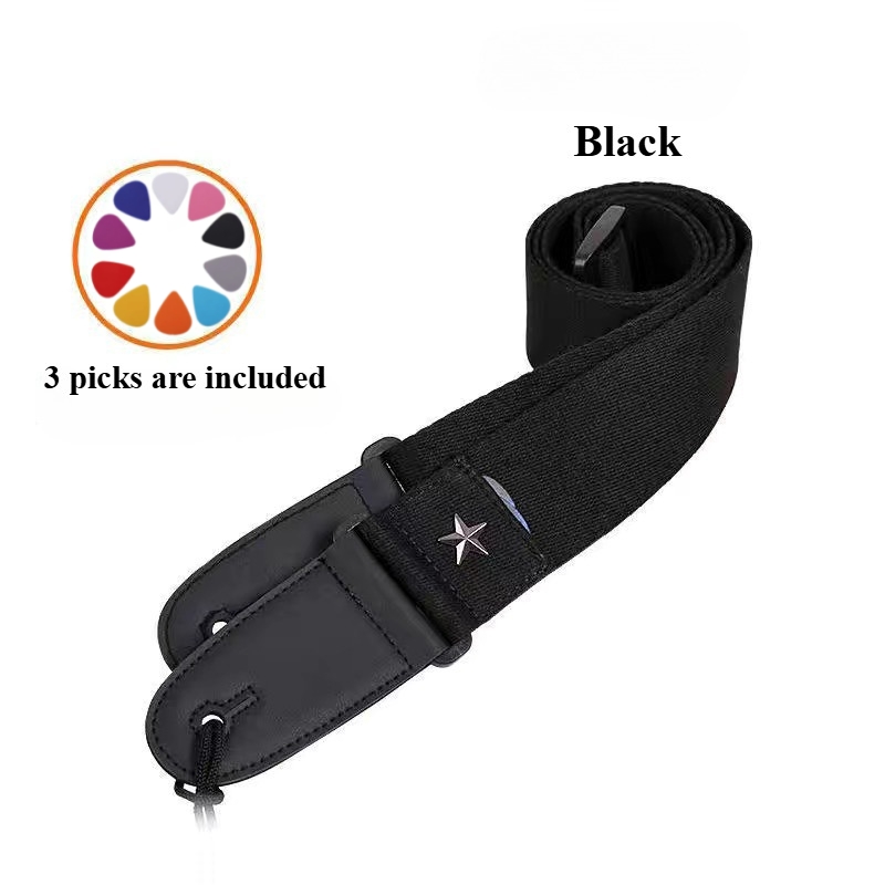 Embroidered Cross Guitar Strap - Musical Instrument Types ulasan dan harga