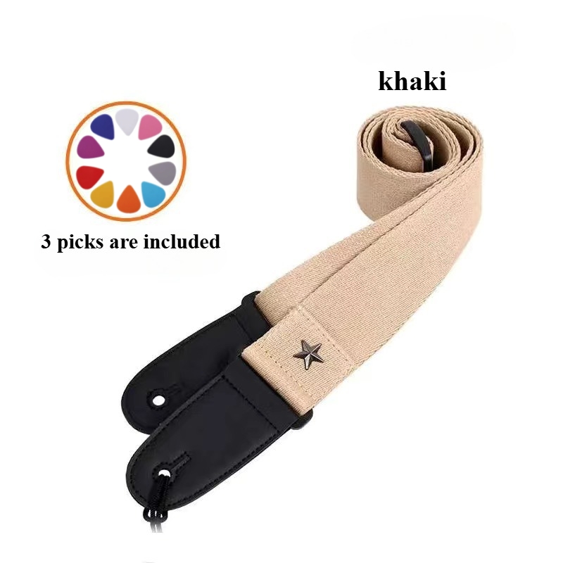 Embroidered Cross Guitar Strap - Musical Instrument Types ulasan dan harga