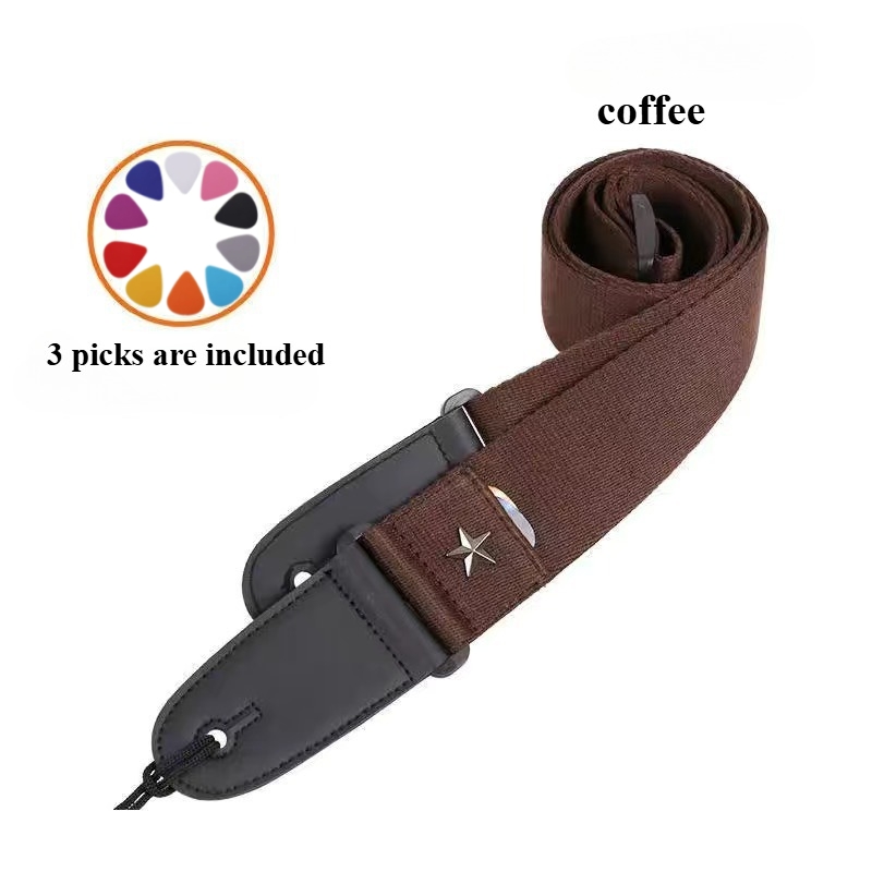Embroidered Cross Guitar Strap - Musical Instrument Types ulasan dan harga