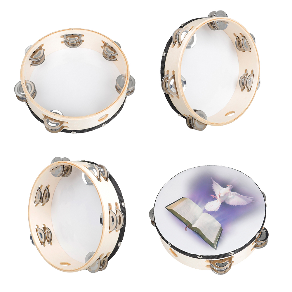 8 Inches Tambourine Peace Pige - Musical Instrument Tambourine ulasan dan harga