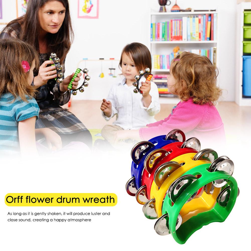 4pcs Tambourine Jingles Rattle - Musical Instrument Types ulasan dan harga