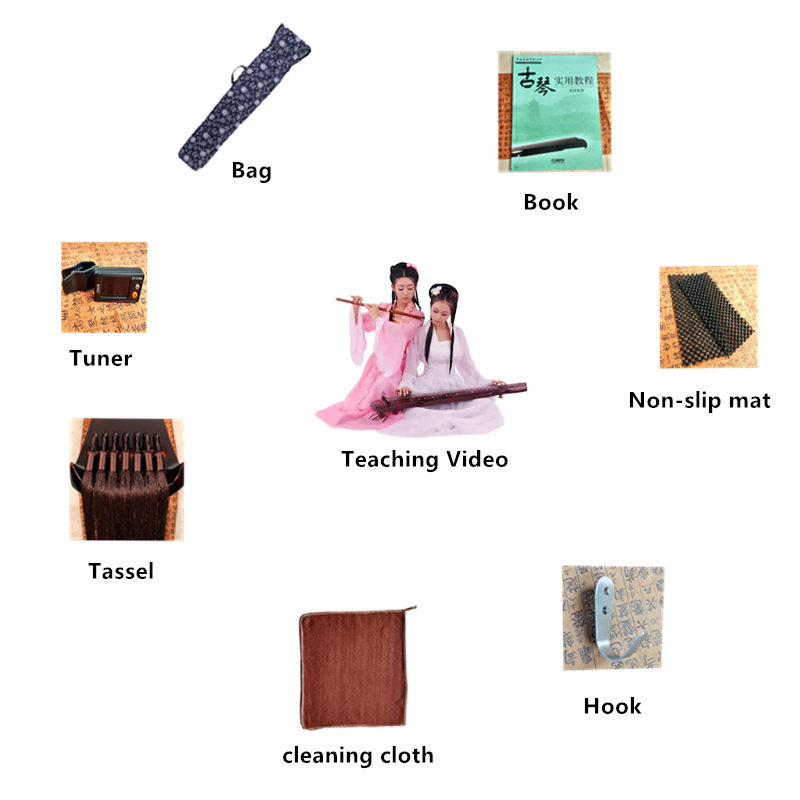 SevenAngel Guqin HunDun 7-Stri - Musical Instrument Videos ulasan dan harga