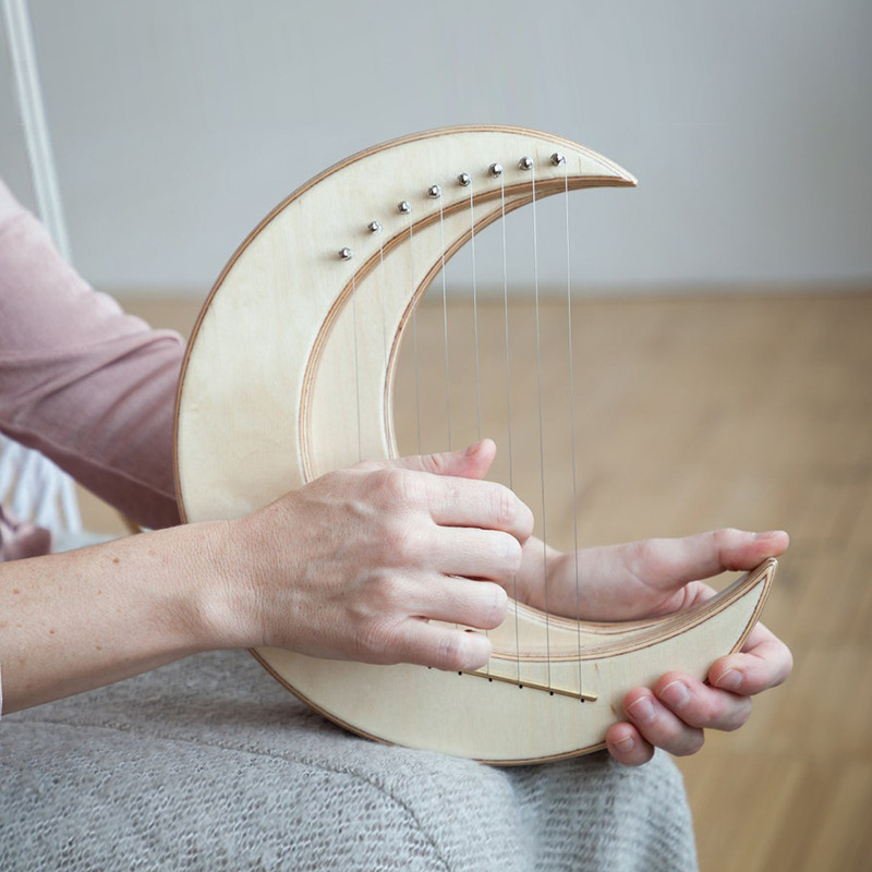 Portable Harp 15-string Lyre B - Musical Instrument Harp ulasan dan harga
