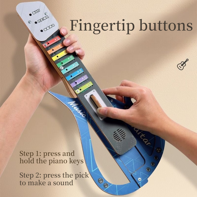 Wooden DIY Electric Guitar Kit - Musical Instrument Diy For Kids ulasan dan harga