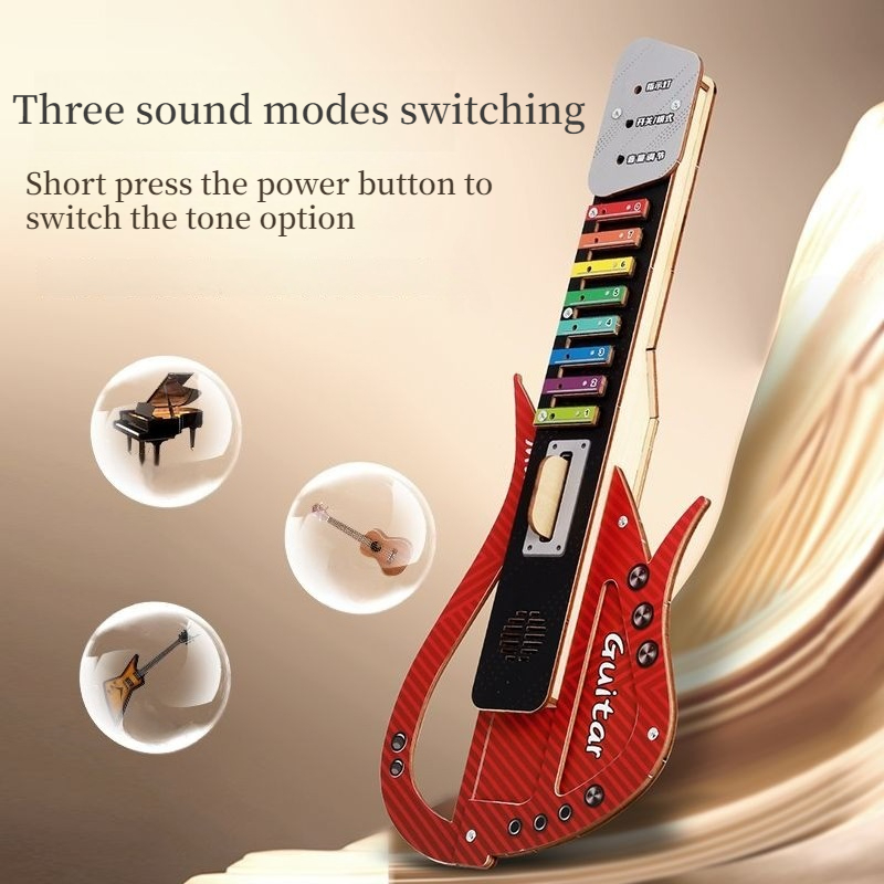 Wooden DIY Electric Guitar Kit - Musical Instrument Diy For Kids ulasan dan harga