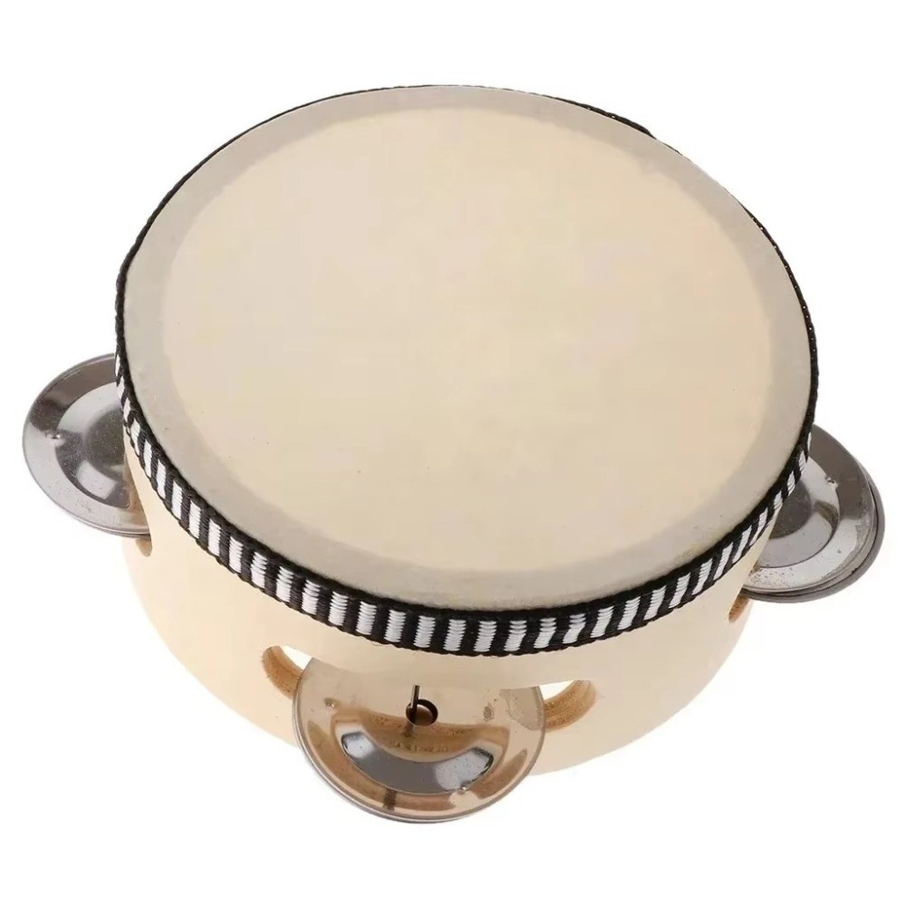4/6/8/10 Inch Hand Held Drum W - Musical Instrument Tambourine ulasan dan harga