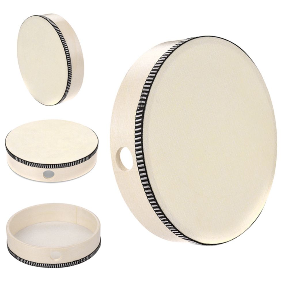 Instrument 4/6/8/10 Inch Woode - Musical Instrument Tambourine ulasan dan harga
