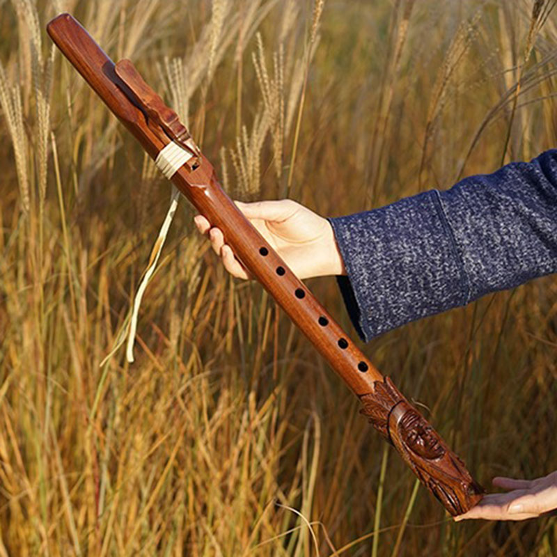 Wooden Indian Flute 6 Hole Pla - Musical Instrument Indian ulasan dan harga