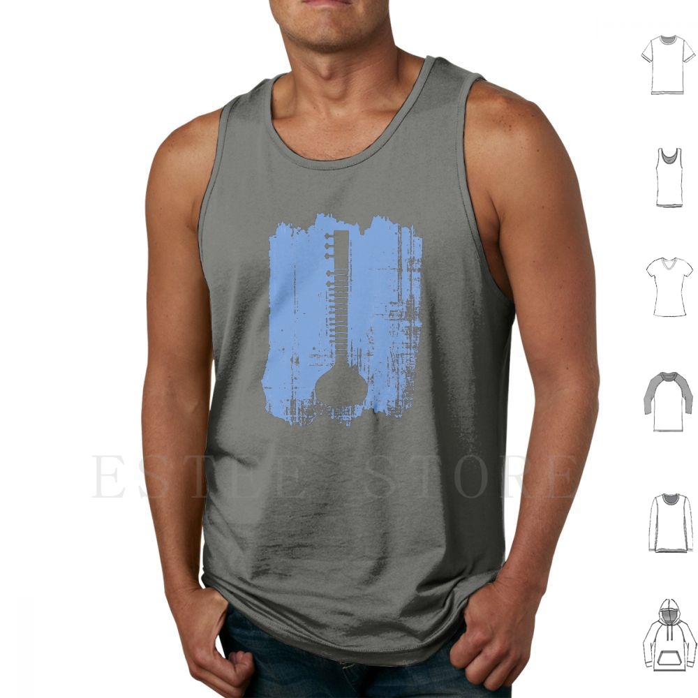 Indian Sitar Tank Tops Vest Id - Musical Instrument Indian ulasan dan harga