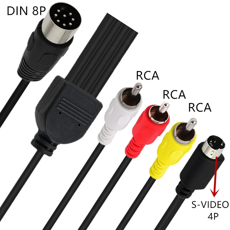 Din 8 Pin to S-video 4P Male 3 - Musical Instrument Videos ulasan dan harga