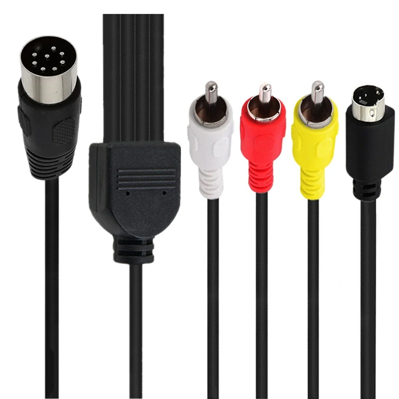 Din 8 Pin to S-video 4P Male 3 - Musical Instrument Videos ulasan dan harga