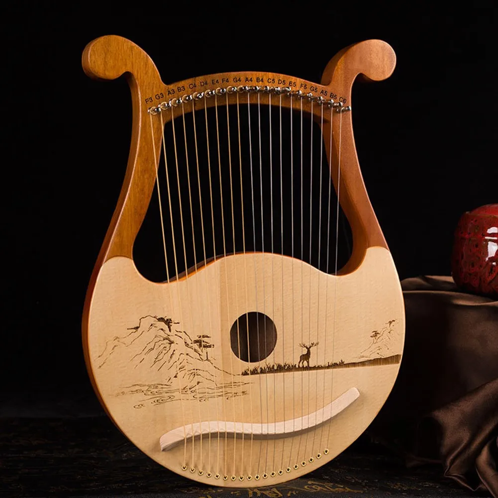 High Quality 19 String Lyre Ha - Musical Instrument Harp ulasan dan harga