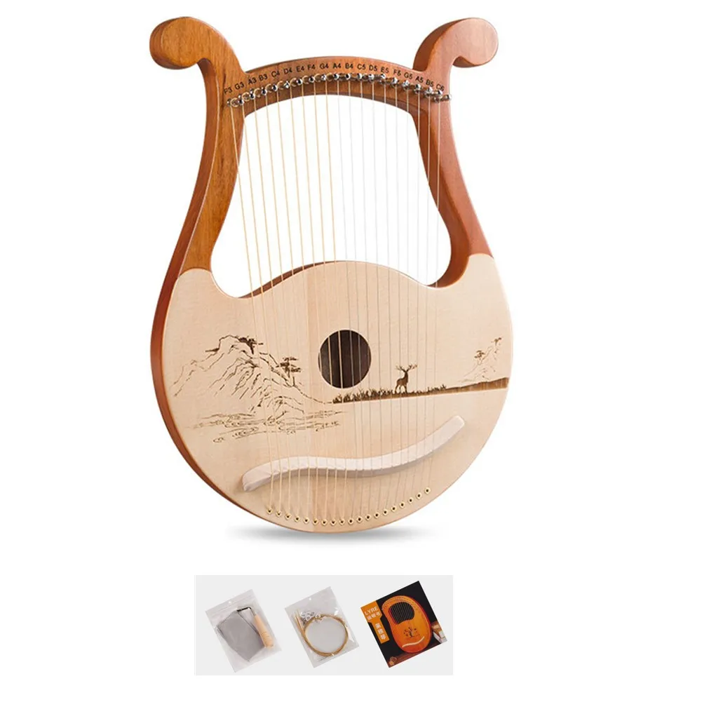 High Quality 19 String Lyre Ha - Musical Instrument Harp ulasan dan harga
